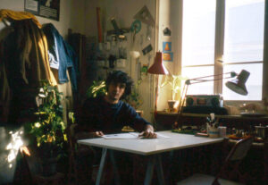 Andrea nella casa in via Emilia Ponente, Bologna, 1981